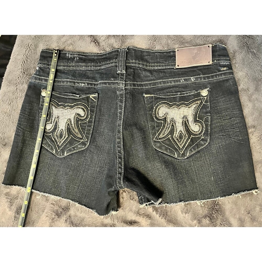 Mek Black Denim Cutoff Shorts SZ 31